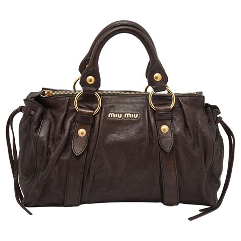 miumiu brown bag|miu bag vintage.